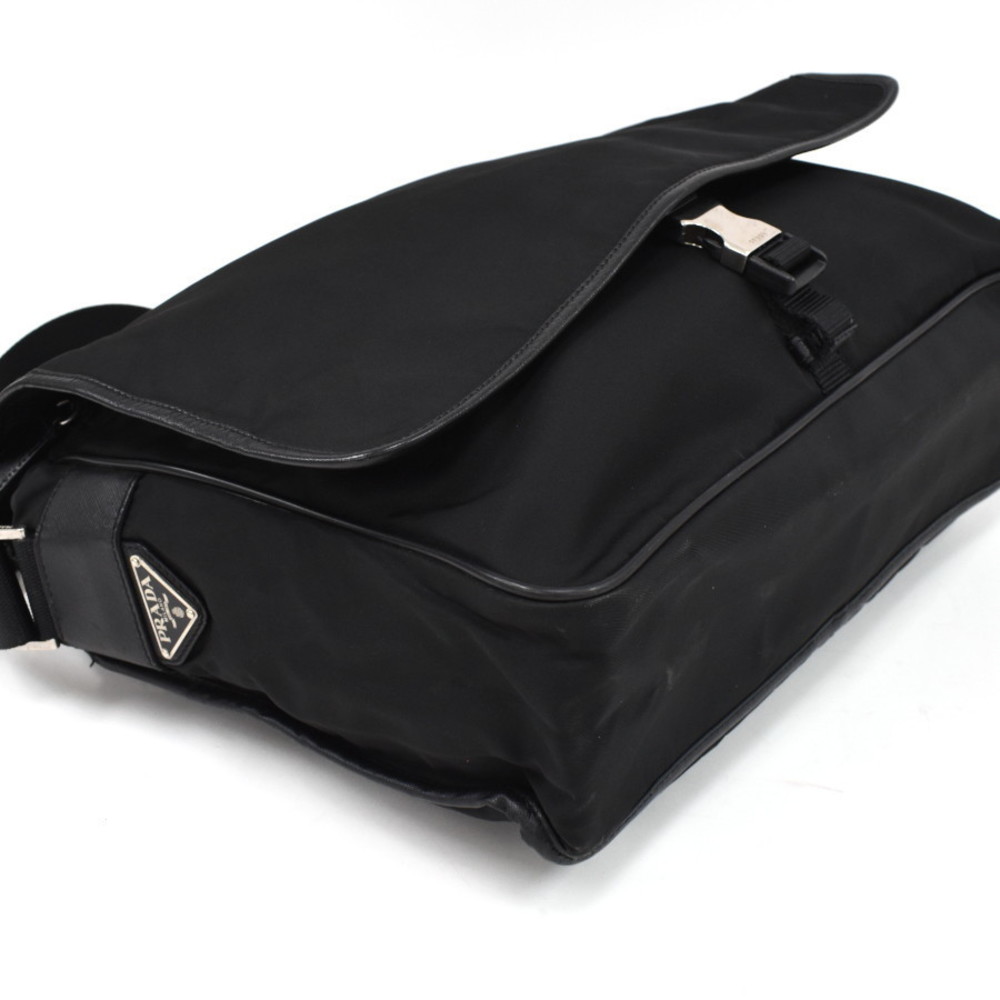 Prada Shoulder Bag Triangular Plate Triangle Nylo… - image 6